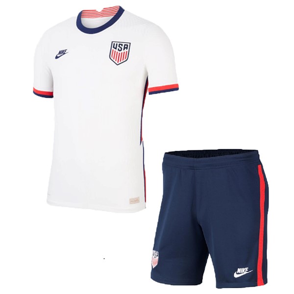 Camiseta Estados Unidos Primera equipo Niños 2020 Blanco